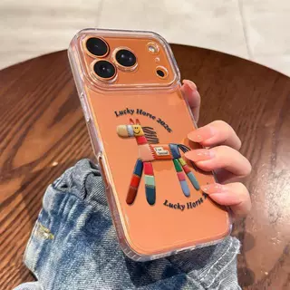 拼布小马适用于苹果17PROMAX手机壳iPhone16创意15透明13软壳12/X