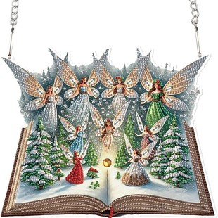 Cross-mirror new diamond painting acrylic material single-sided crystal diamond doorplate book dragonfly paradise style manufacturers