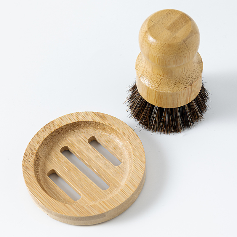 대나무 말털 + 둥근 대나무 홀더