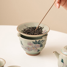 陶瓷茶具冰片釉纯手绘焙茶炉蜡烛炉烤茶器茶叶提香器家用烤茶熏香