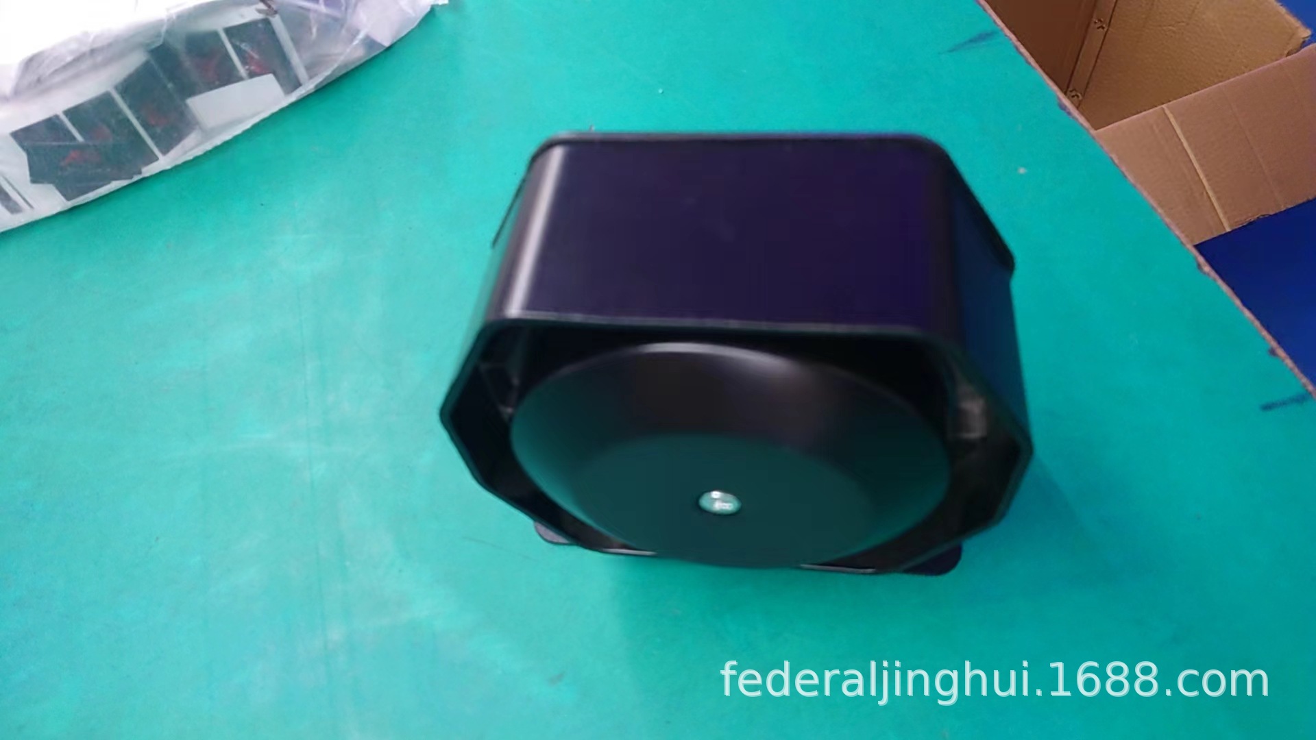 Cross-border 12V car alarm speaker 200W high-pitched loudspeaker siren speaker ultra-thin design octagonal speaker