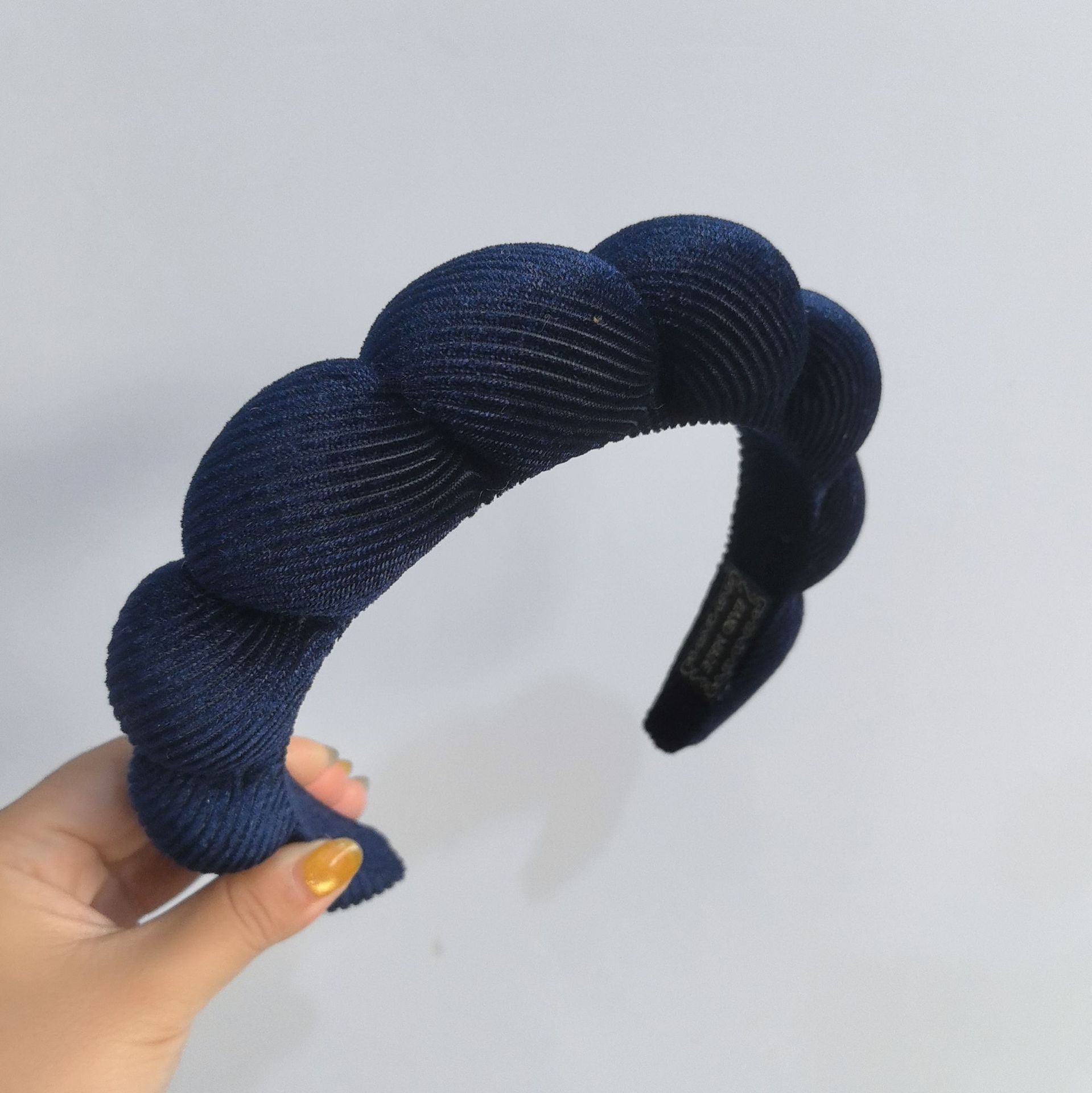 Diadema de Esponja tipo Nube de Tela para Lavado de Cara