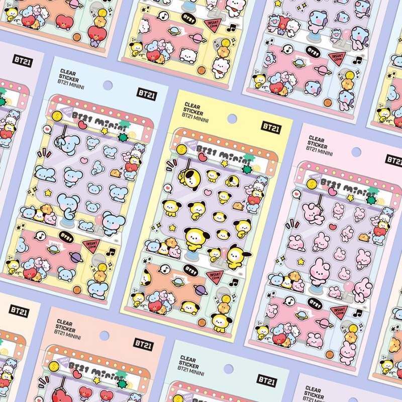 Bulletproof Youth League Transparent Sticker Baby Sticker Mini Small Sticker Diary Mobile Phone Shell Hand Account Decoration Sticker