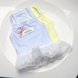 狗狗衣服春夏季可爱裙子泰迪比熊服装欧根纱裙摆宠物衣服厂家批发
