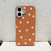 Brown skin texture shell polka dots