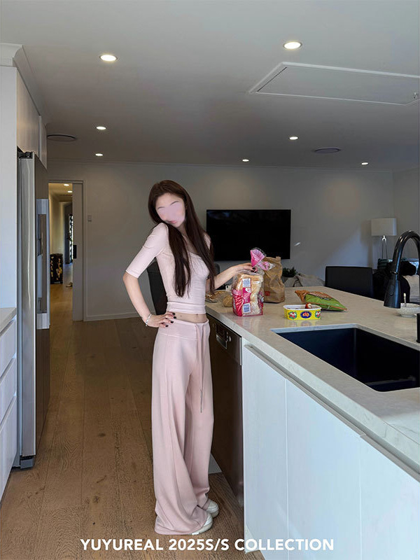 YUYUREAL soft2.0 舒适早秋 320g轻氧莫代尔糯糯针织裤|undefined
