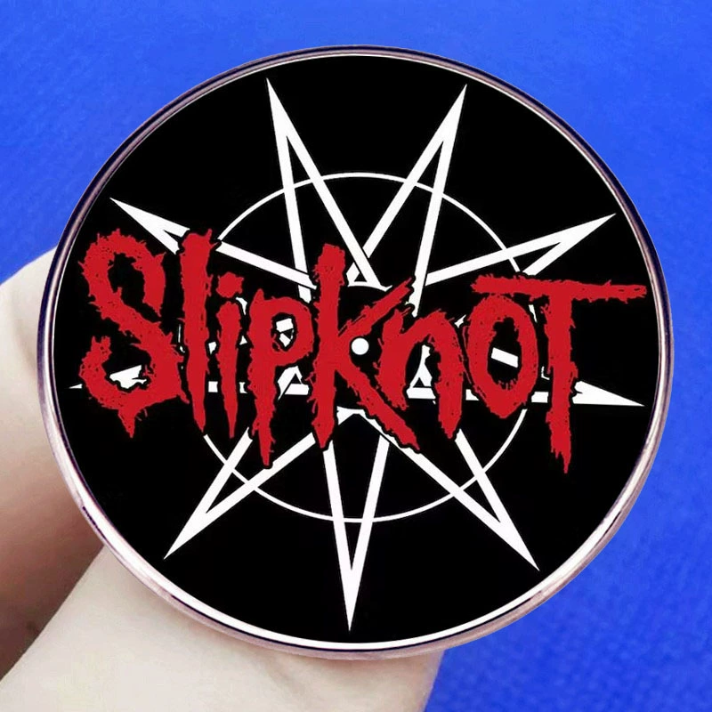 Брошь Slipknot из металла, музыкальная заколка-значок, декоративные аксессуары