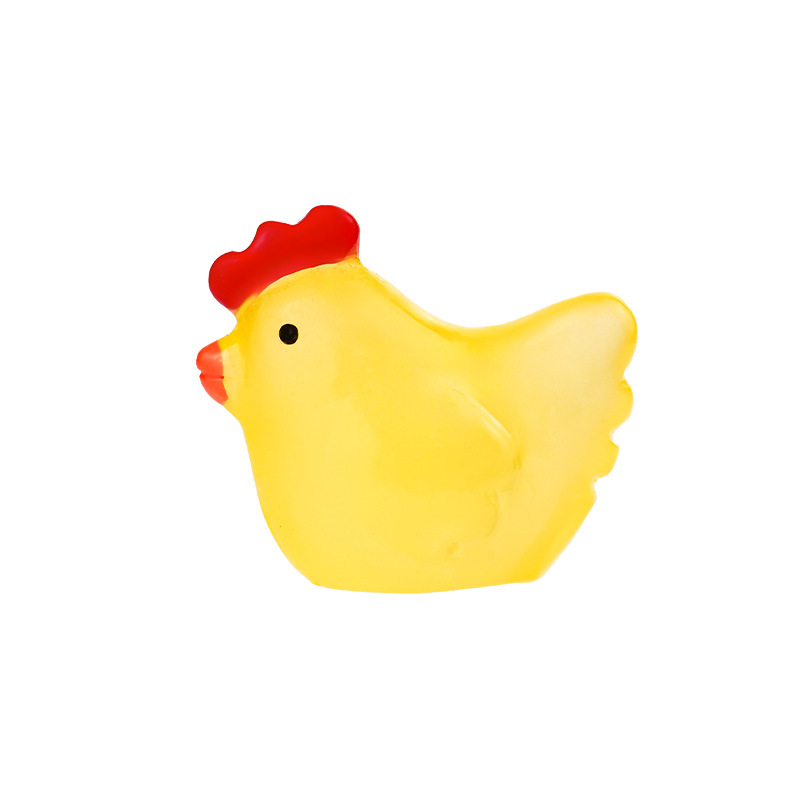 Micro paisaje jardinería musgo paisajismo bricolaje accesorios de decoración hechos a mano lindo animal gallina pequeña decoración luminosa