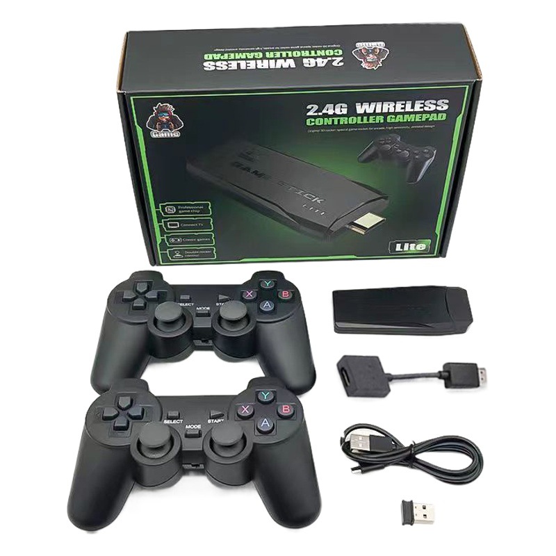 4K Ultra HD HDMI hogar TV juego stick M8 memoria 64G juego anfitrión dobla mango inalámbrico nostálgico