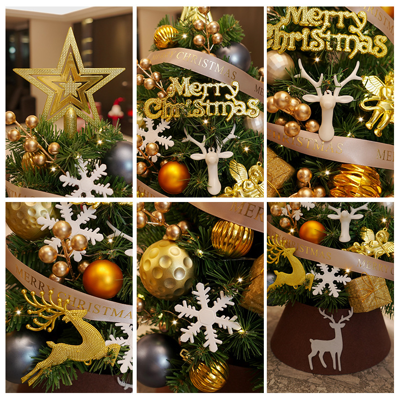 2025 Navidad nuevo pequeño árbol de navidad de escritorio pequeño libro rojo decoración DIY decoración navideña decoración al por mayor