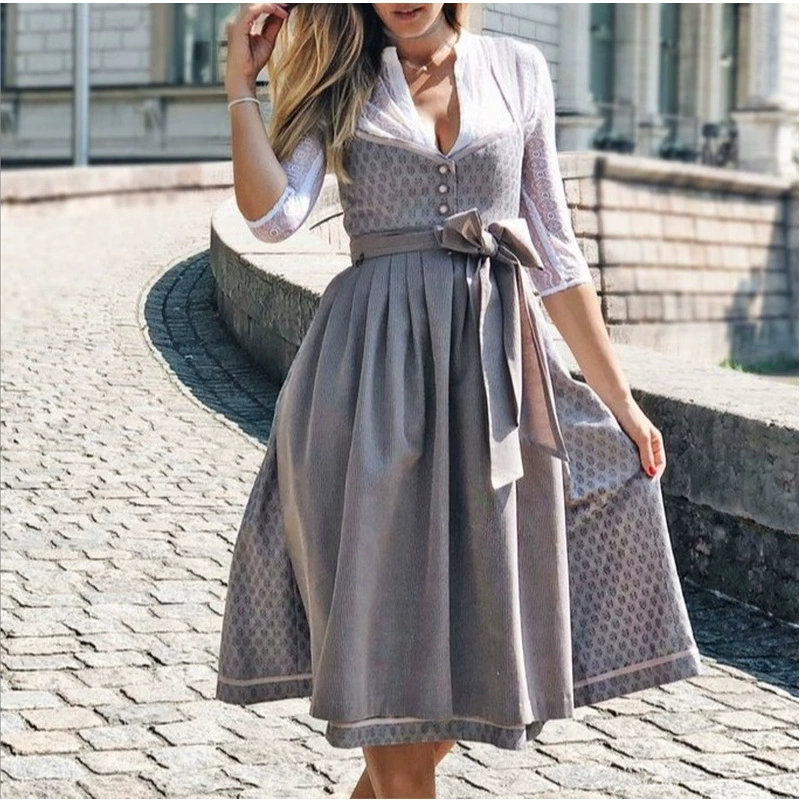 2025 Amazon Independent Station Популярная элегантная юбка для пива Октоберфеста