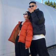 2025年冬新款韩国版潮牌羽绒服女短款立领面包服宽松时尚加厚外套