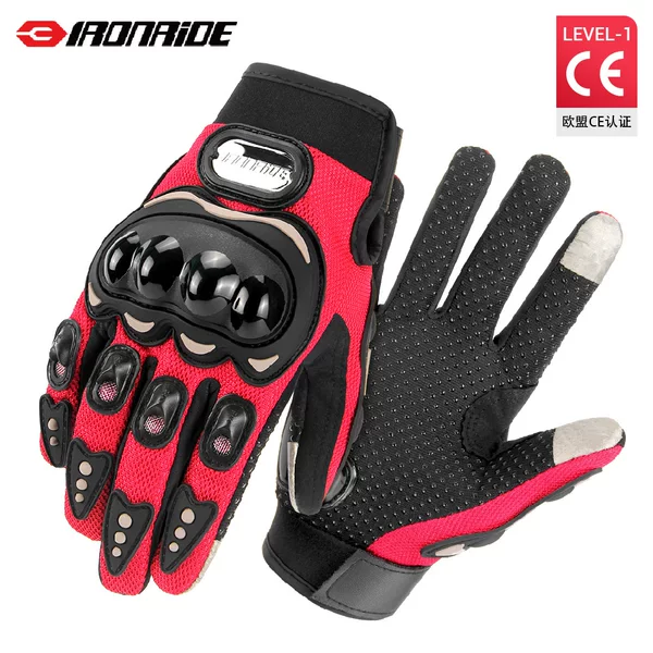 Motorcycle Gloves Ce Eu Summer Breathable Hard-Shell Anti-Fall Off-Road Motorcycle Touch Screen Motorcycle Riding Gloves