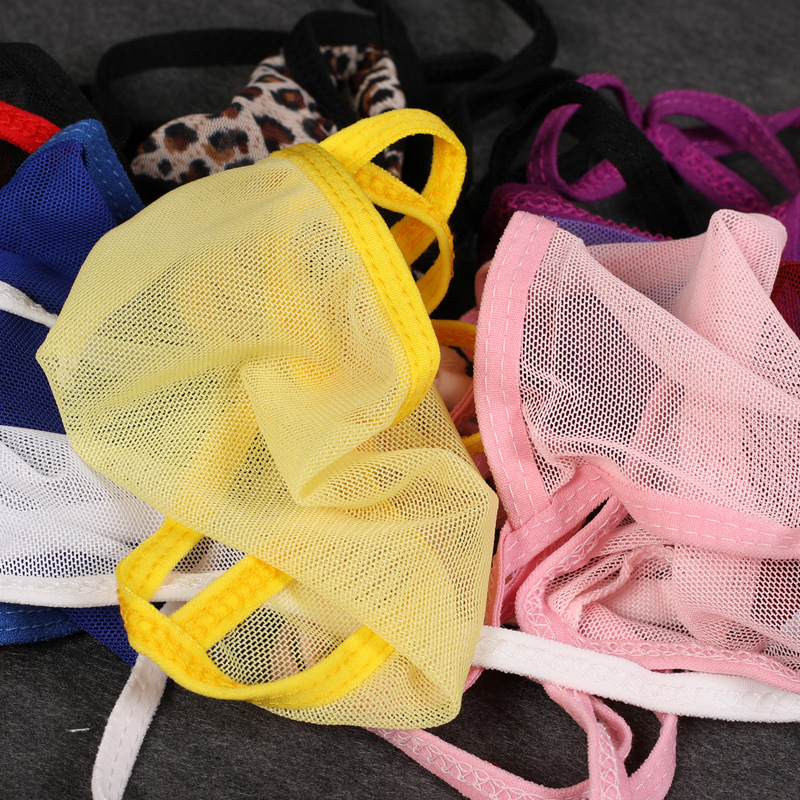 Medias sexy ropa interior de los hombres Tanga ultrafino transparente transpirable sexy sin costuras escritos T Biblioteca totalmente transparente