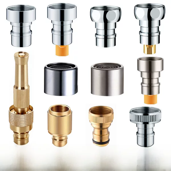 Internet celebrity washing machine automatic water stop leak-proof copper faucet connector 4 points water bubbler net nozzle accessories