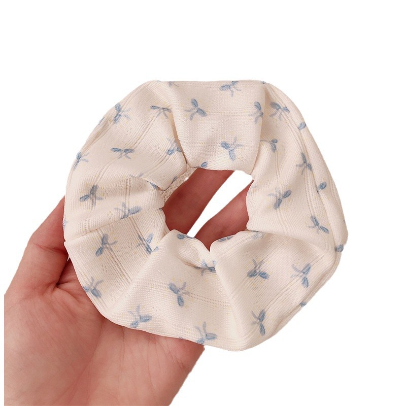 Coletero Ancho con Estampado y Moño de Tela, Alta Elasticidad