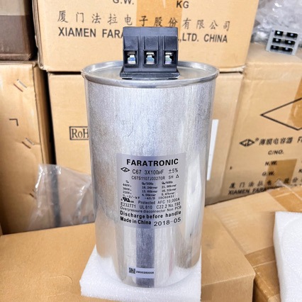 440vac 3x100uf C67S1107J00270R 厦门 FARATRONIC滤波电容