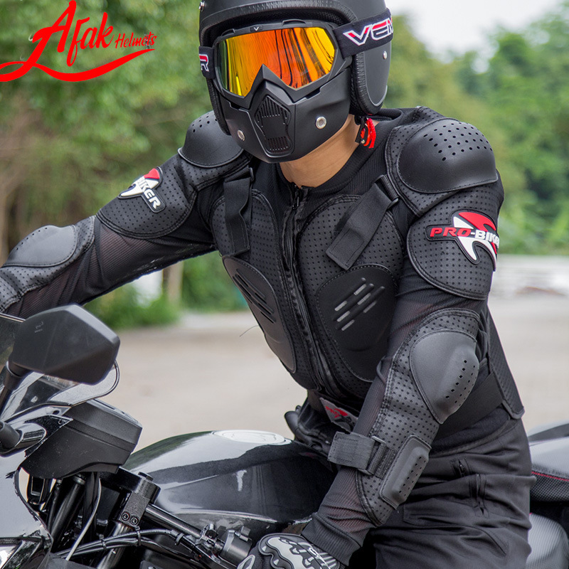 AFAK rodillera de la motocicleta jinete ropa de ciclismo transpirable Armadura Ropa de protección off-road racing ropa de protección