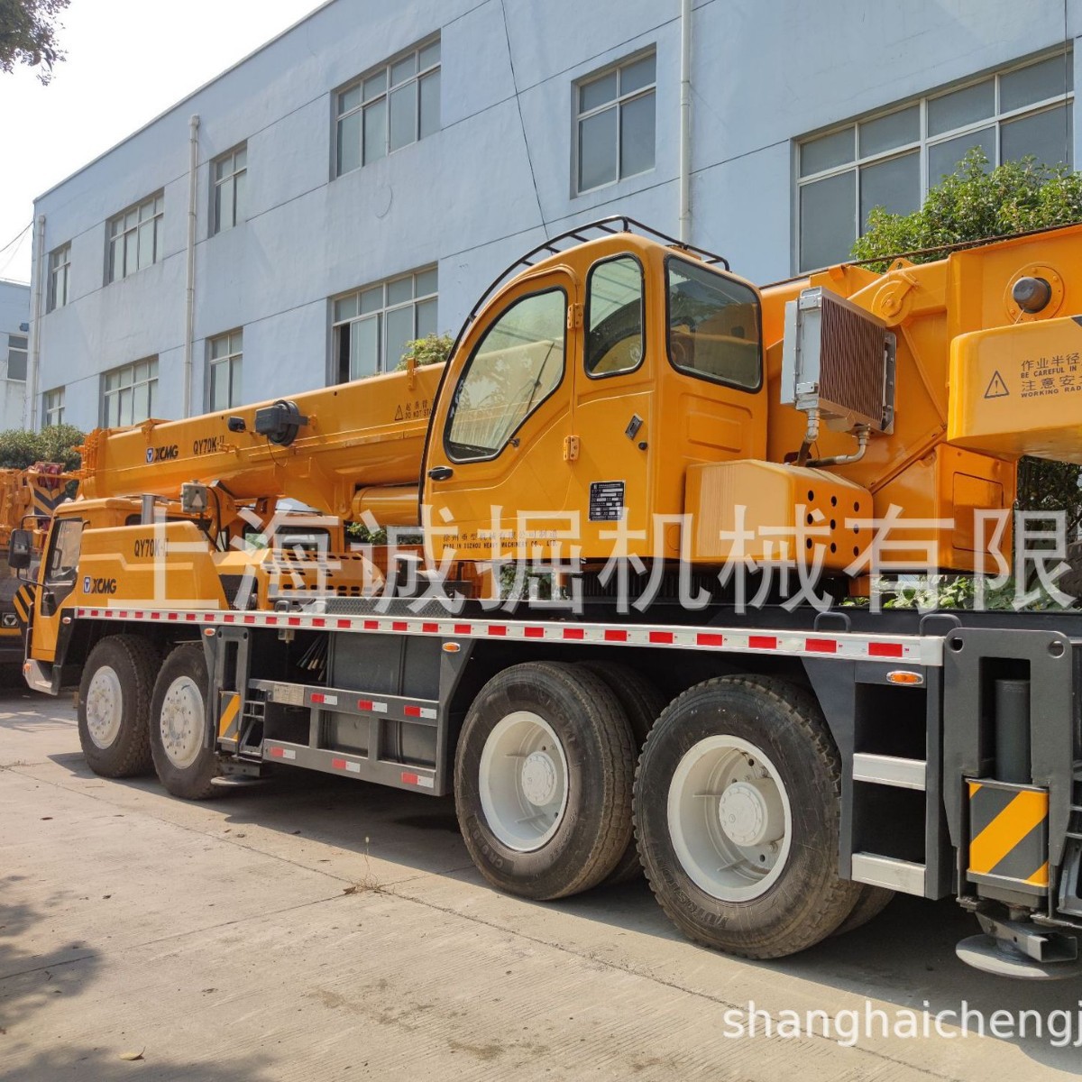 XCMG 起重机上海出口现货二手QY70K汽车吊徐工70吨吊车，