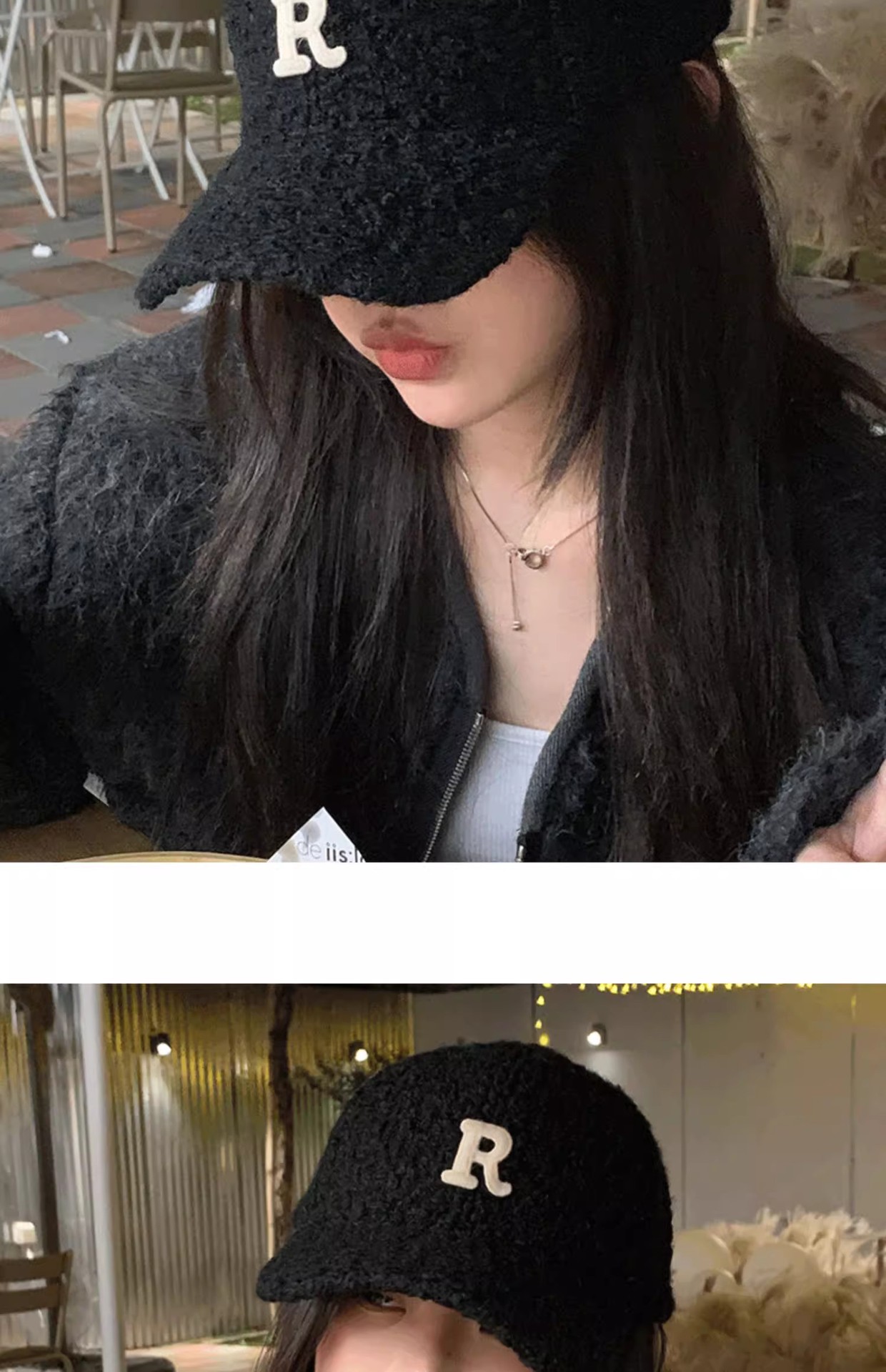 Nouvelle Version coréenne chaude lettre broderie emblème langue de canard chapeau enfants montrent petit visage en automne et en hiver, épaissi chaud_voghion.com