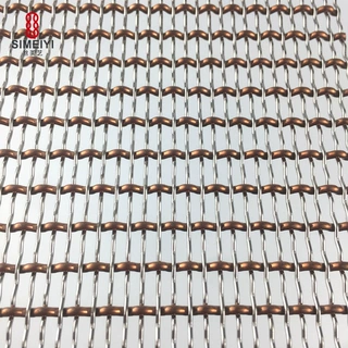 金属玻璃夹丝玻璃夹层双色编织金属网 丝美艺高端装饰品畅销系列