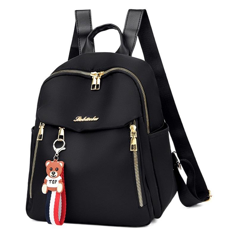 Women's Lightweight Korean-Style Fashionable College Student Backpack with a High-End Feel for Daily Commuting and Simple Travel