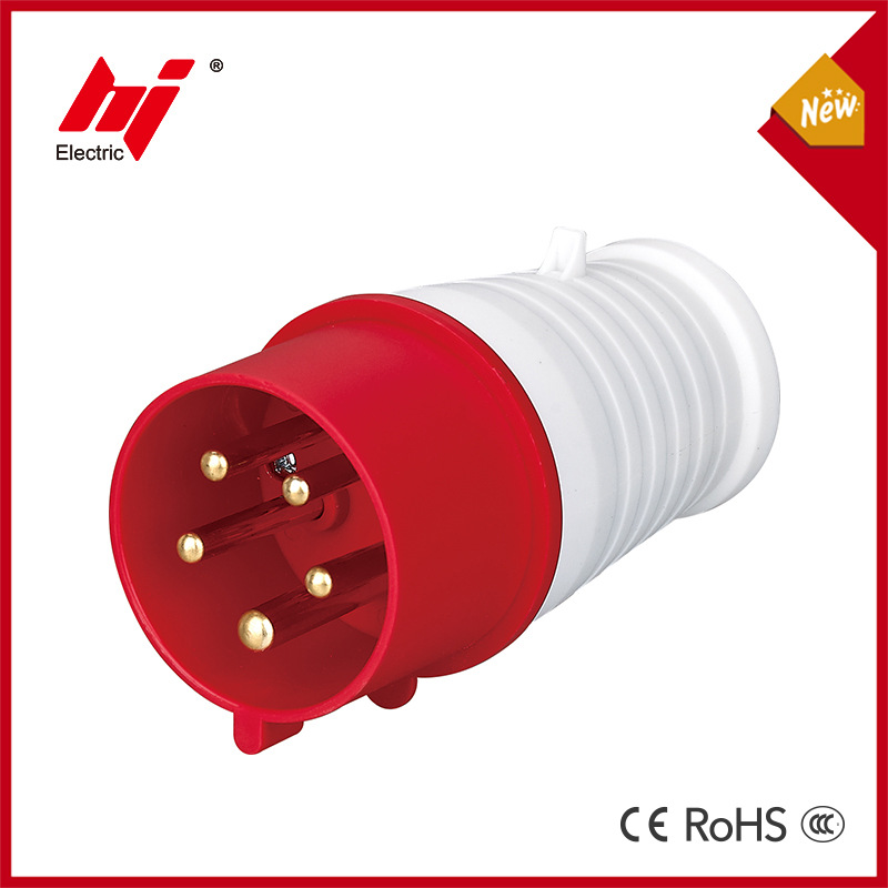 工业插头插座连接器5芯3P+N+E插头16A防水防爆航空插头工业插头