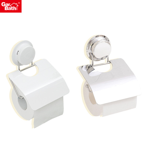 Nail-free wall-mounted tissue box without punching bathroom toilet paper roll stainless steel plastic paper towel holder 260028