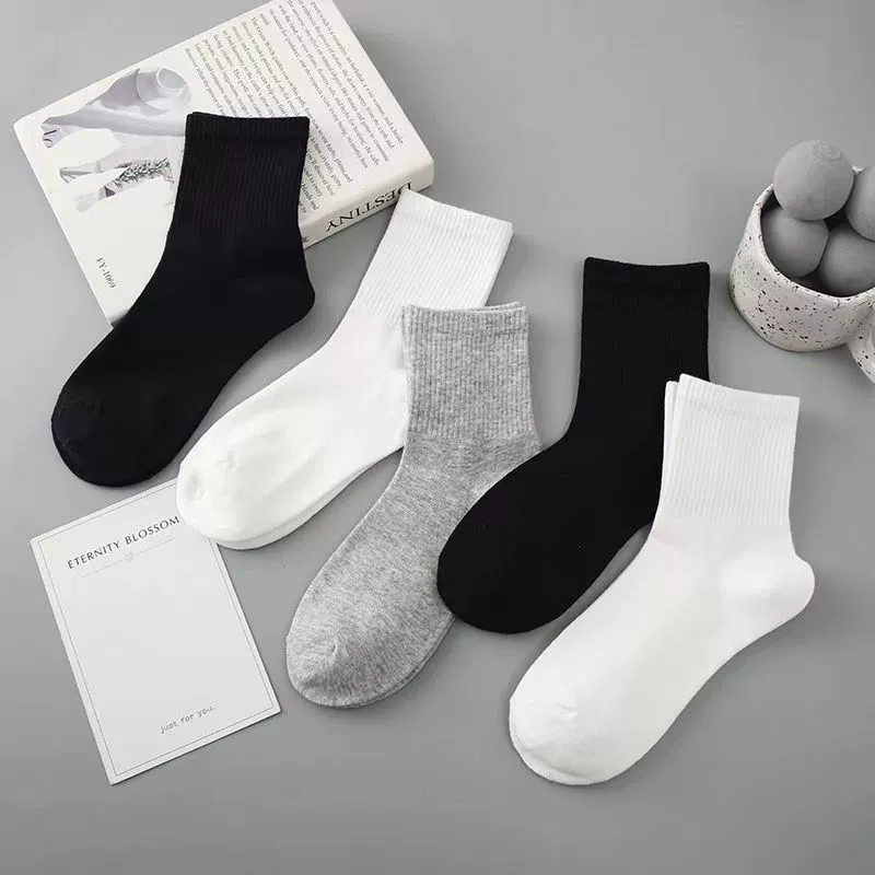 Демисезонные носки, combed cotton, средняя длина