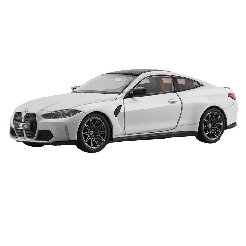 Modelo de coche de aleación caipo 1:23 BMW M4 coche deportivo con sonido y luz deslizante coche de juguete modelo de música colección de decoración
