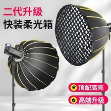 直播太阳灯补光灯专业室内拍摄摄影影棚深口抛物线柔光箱led球形