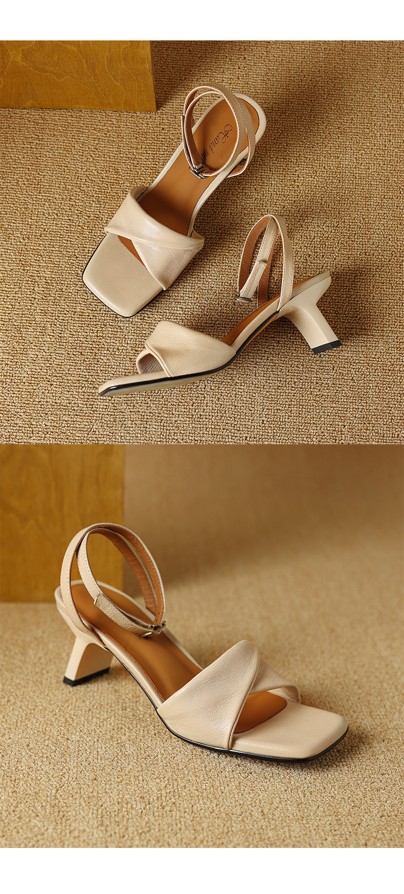 CHIKO Aadhya Open Toe Kitten Heels Heeled Sandals