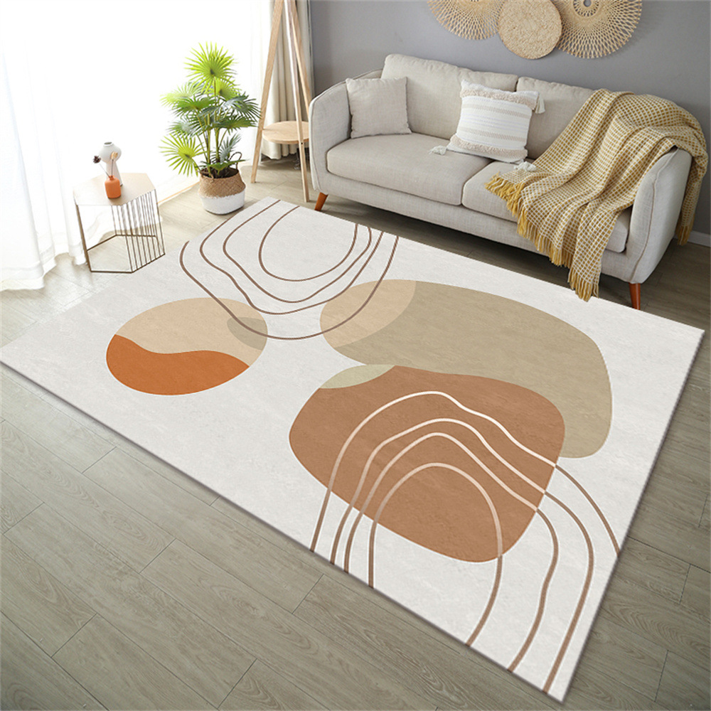 Transfronterizo de estilo europeo color sólido alfombra sala de estar mesa de café dormitorio felpa noche arte japonés ins estilo piso mat