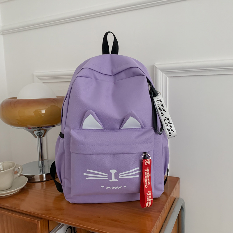 Mochila de estilo de gato de dibujos animados para estudiantes de primaria 1 - 3 - 6 grados mochila escolar coreana para niñas mochila escolar ligera