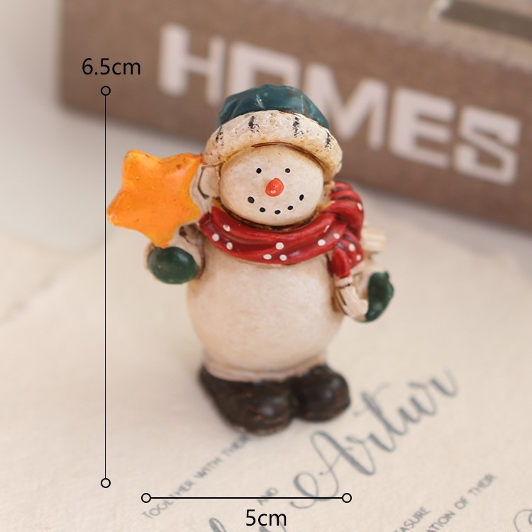 クリスマスクリエイティブ装飾イン樹脂装飾品雪だるまヘラジカ小さなペンダントアクセサリークリスマスツリーハンギングアクセサリー|undefined