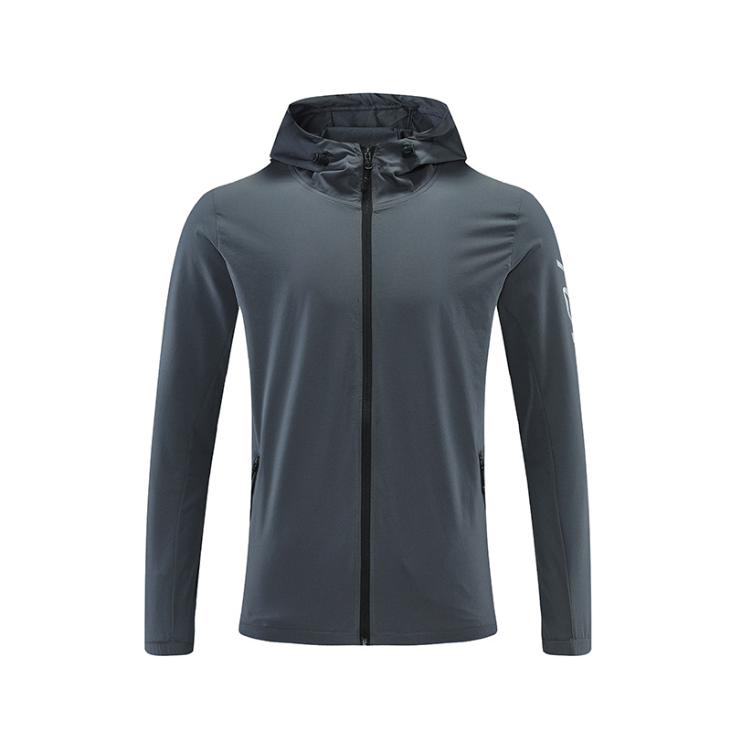 2022 Otoño Nueva chaqueta de los hombres de moda casual de cuello alto ropa superior chaqueta de los hombres de la capa impresa LOGOTIPO