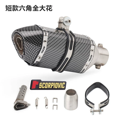 Exhaust manifold Fuxi Kawasaki large displacement - 300-small-hexagon-full-large-flower-decal
