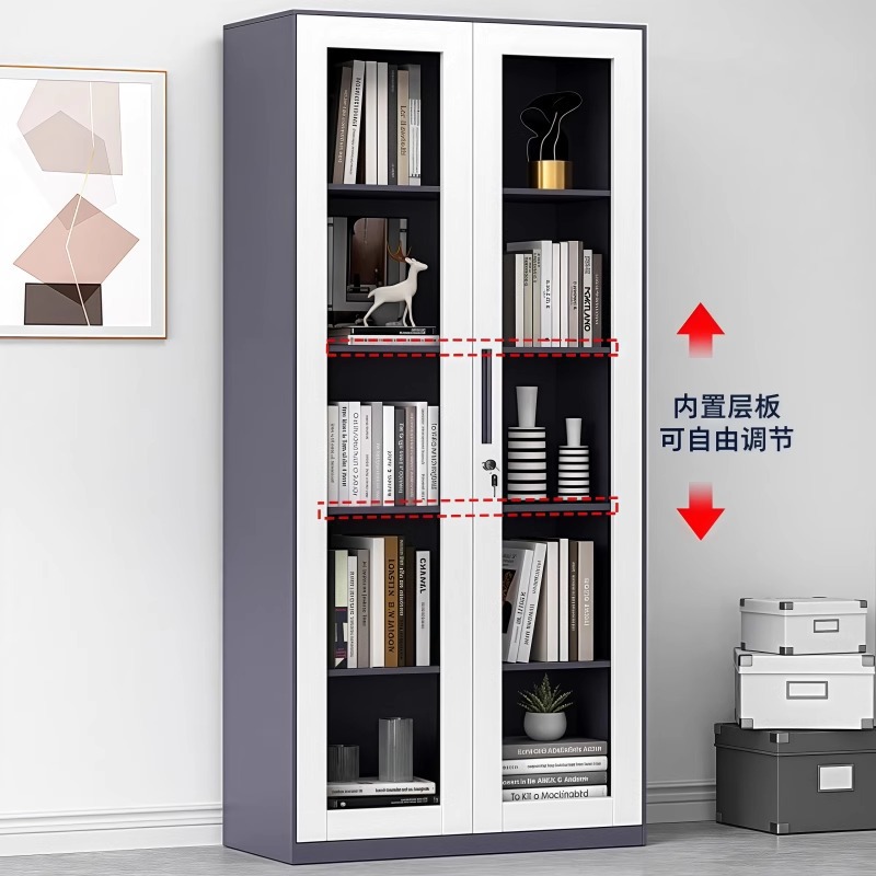 Gabinete de archivos de acero grueso gabinete de almacenamiento gabinete de oficina desmontaje tipo cajón gabinete bajo puerta de vidrio gabinete fábrica de venta directa