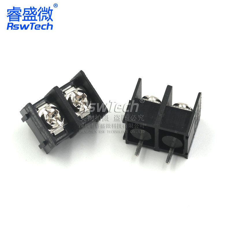 睿盛マイクロ端子KF7.62-2Pネジ式pcb端子は黒2p 7.62mmをつなぎ合わせることができます。|undefined