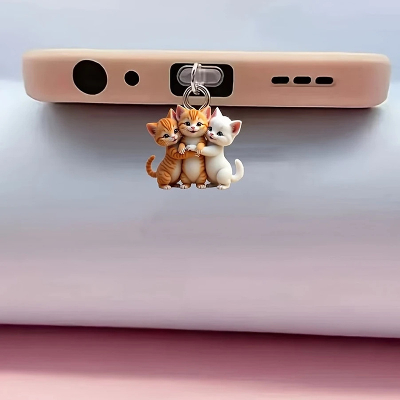 2025 新しいクロスボーダー携帯電話ダストプラグ充電ポートダストキャップクマダストプラグ、さまざまなスタイル|undefined