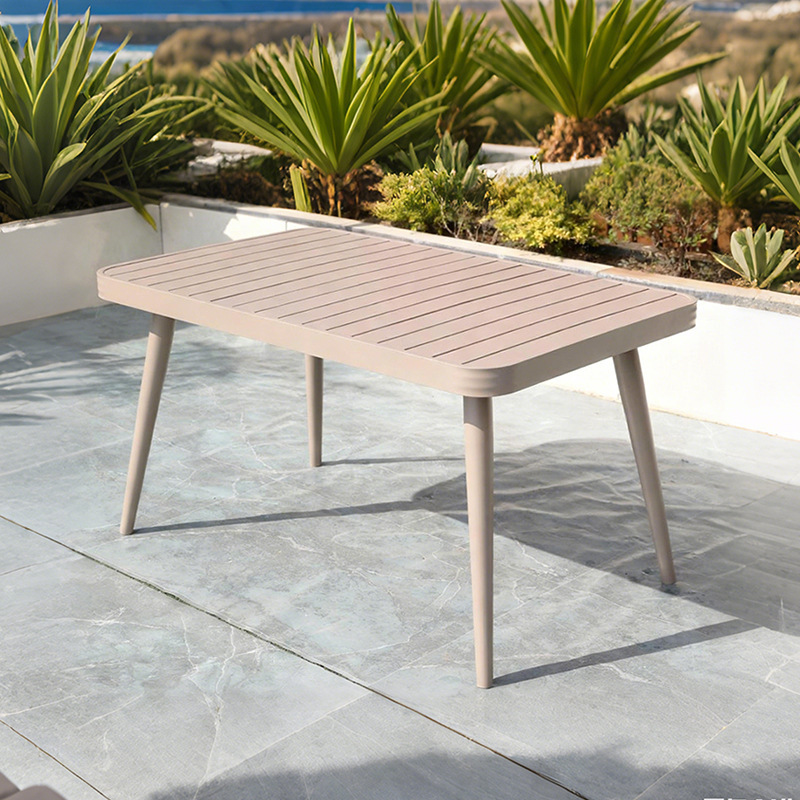 High-End Outdoor Tables and Chairs, All-Aluminum Alloy Outdoor Tables and Chairs, High-End Restaurant Outdoor Dining Tables and Chairs, Garden Patio Tables and Chairs