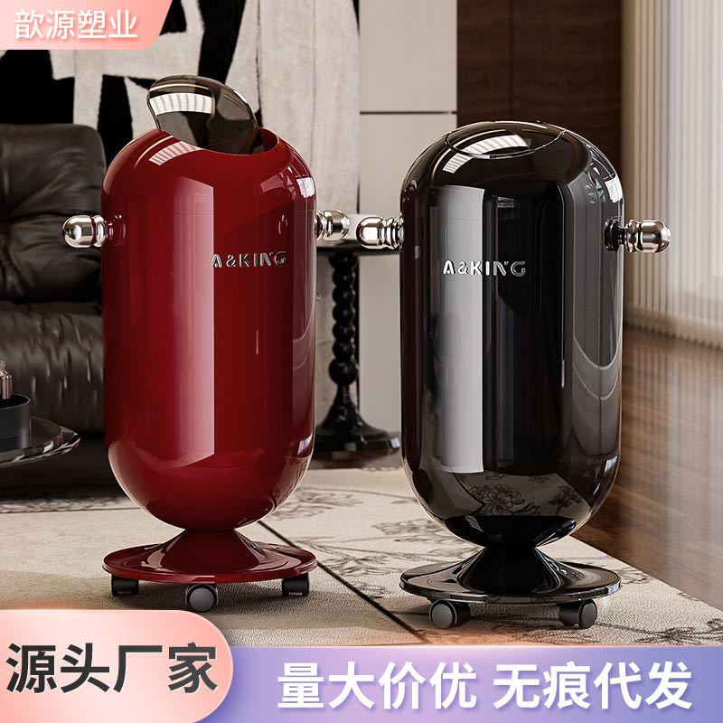 Basura de lujo ligera de alta calidad casera de gran capacidad de basura de oficina baño cocina sala de estar dormitorio cesta de papel