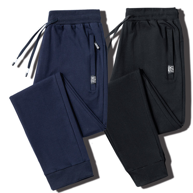 Casual Jogger Sweatpants for Men, Autumn and Winter, Fleece-Lined, Thickened, Loose Fit, Plus Size Men's Pants
