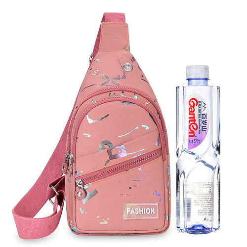 Chest bag for women, versatile new trendy Oxford cloth shoulder crossbody bag, fashionable travel chest small backpack crossbody bag