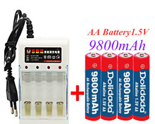鹼性可充電電池 工業級5號AA 1.5V可充鹼性玩具電池4節裝