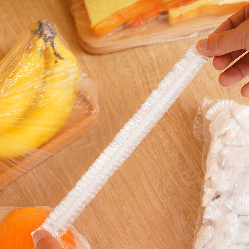 Envoltura de plástico desechable refrigerador alimentos engrosados cubierta de mantenimiento fresco bolsa de cubierta de mantenimiento fresco elástico para el hogar de grado alimenticio al por mayor