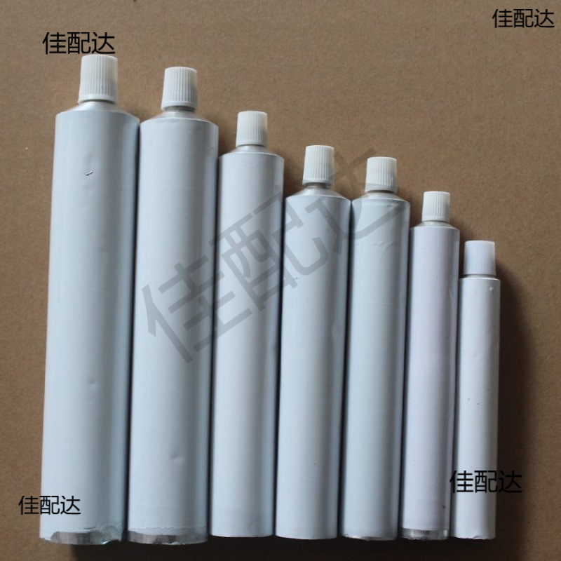 现货金属白色牙膏铝皮管分装胶水鞋油软管灌颜料油漆点胶