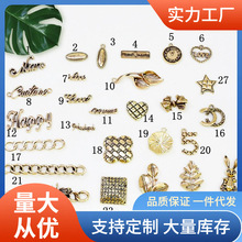 欧美合金配件做旧电镀古金色美人头吊坠材料 手作diy耳饰鞋包挂饰
