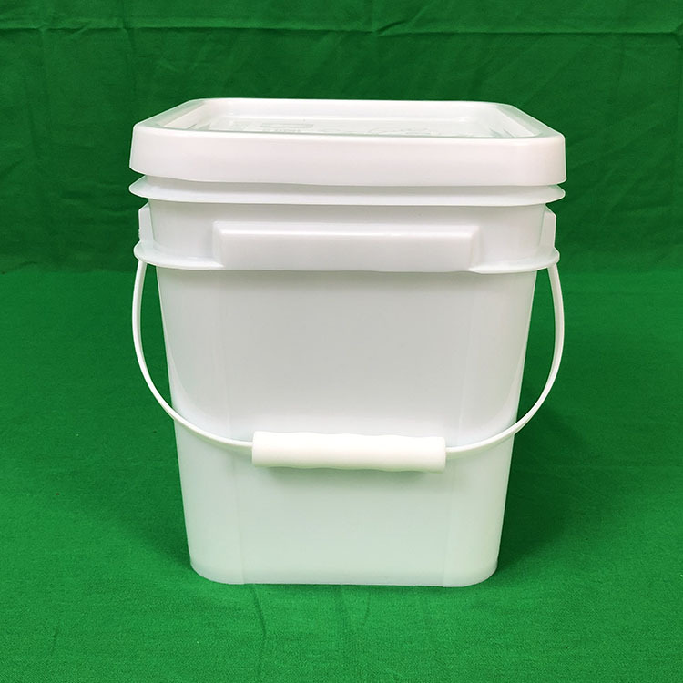 厂家5升pp塑料方桶5l肥料桶5kg化工桶玩具包装桶加厚食品级方桶