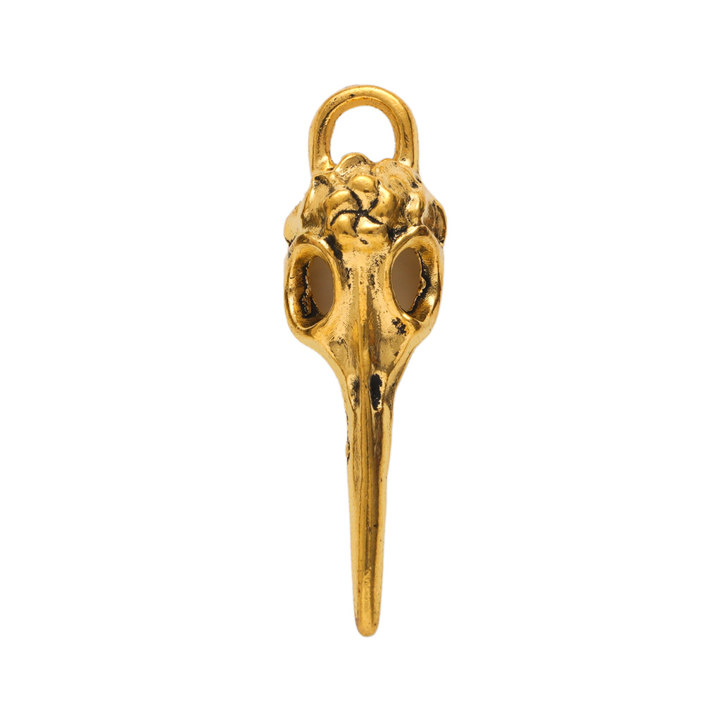 6g Weight Pendant Jewelry Making Type DIY Jewelry Accessories Classification 1 Piece Quantity Alloy Material Solid Color, Bird Pattern Plating Design Retro Style 1 Piece Alloy Solid Color Bird Pendant DIY Jewelry Accessories 4